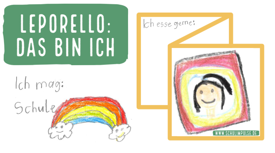 Schreiben mit der Anlauttabelle Ein „Das bin ich“Leporello Schulimpulse