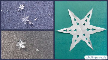 Geometrie mit Schneeflocken