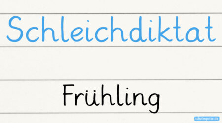 Schleichdiktate Frühling