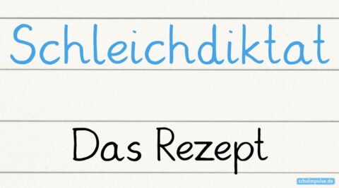 Schleichdiktat: Das Rezept