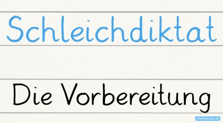 Schleichdiktat Die Vorbereitung