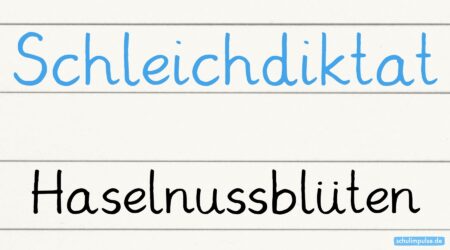 Schleichdiktat Haselnussblüten